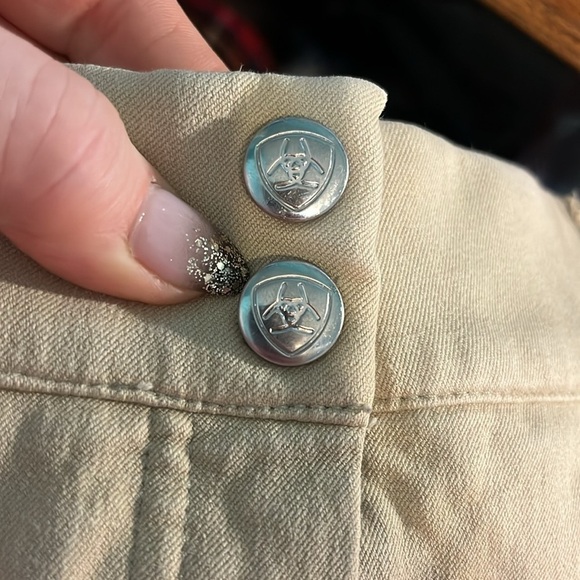 Ariat Equestrian Riding Pants Breeches Knee Patch Size 28 Cropped - Picture 9 of 12